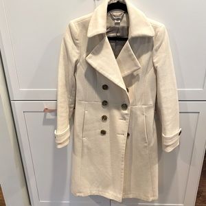 Beautiful ivory colored wool coat.